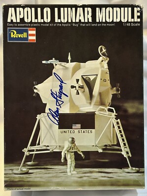   PSA DNA Alan Shepard Signed 1968 Revell Apollo Lunar Module model H-1842:150