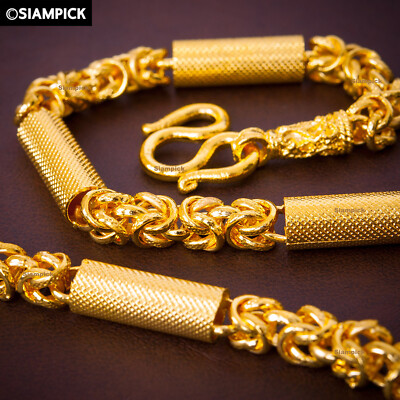 Byzantine Chain Necklace 23K 24K Gold 