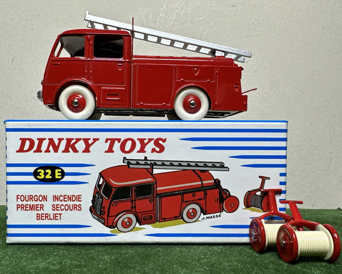 Dinky 32E France - Berliet GLB Fourgon Incendie 1er Secours - 1:43 Vintage (état Correct)