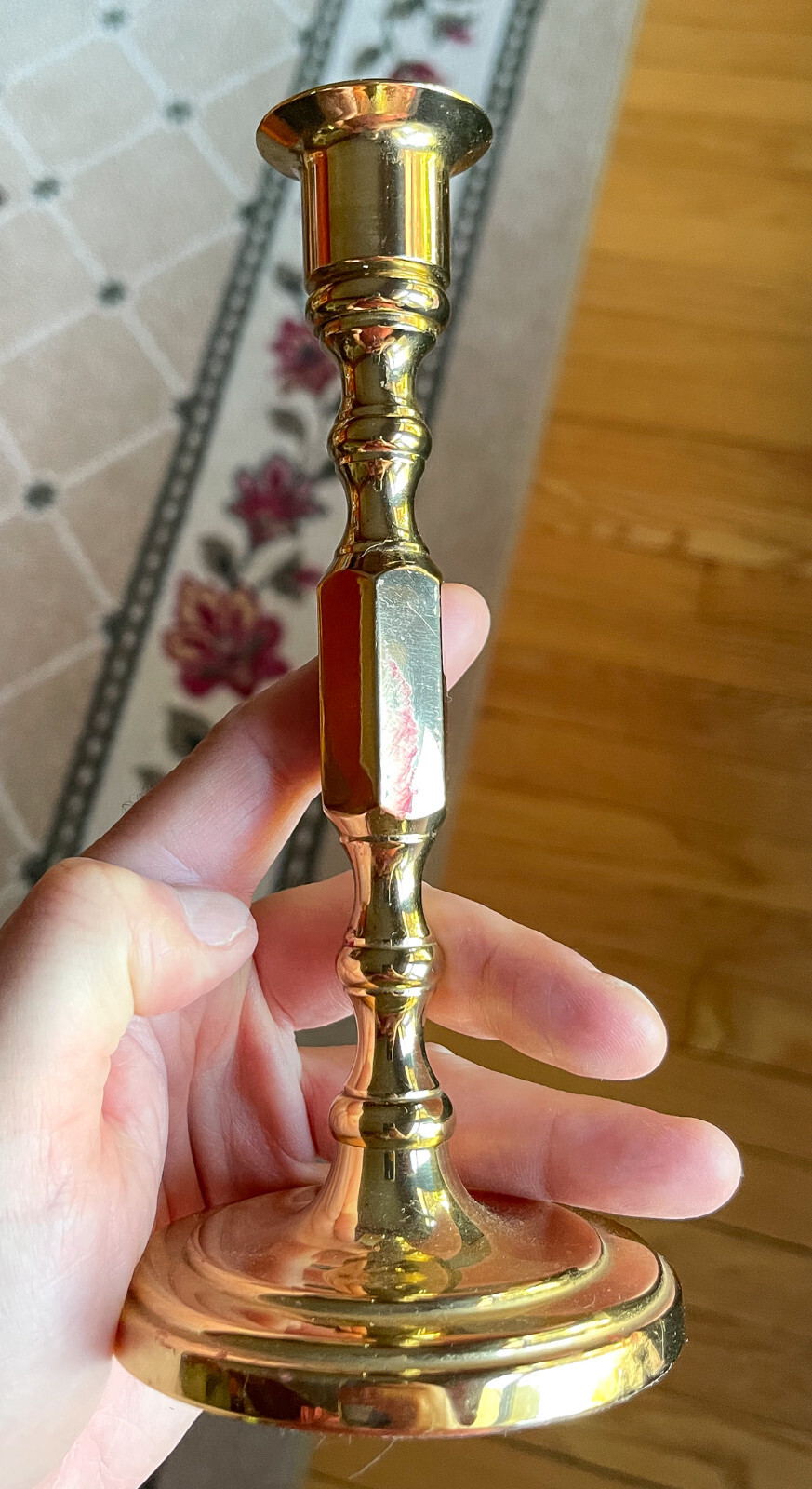 Baldwin In America Candlestick Holders Brass Solid Heavy 7 1/2