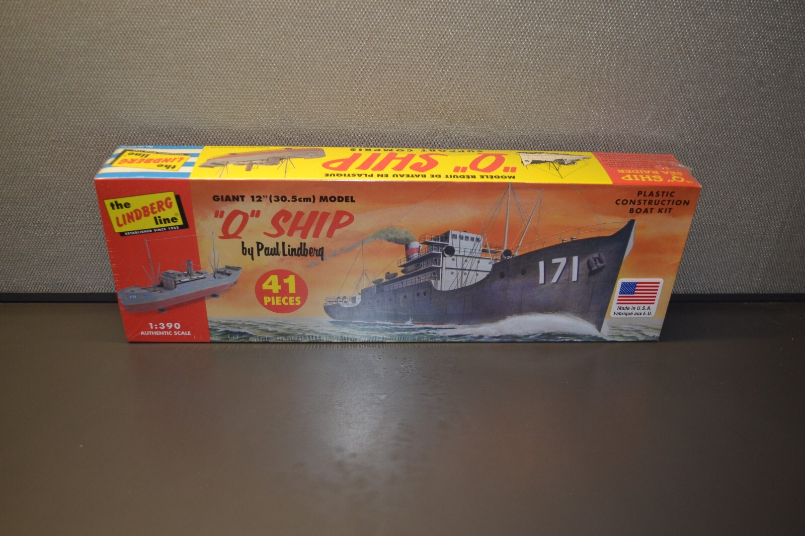 The Lindberg Line 'Q' Ship 1390 Scale Plastic Model Kit eBay