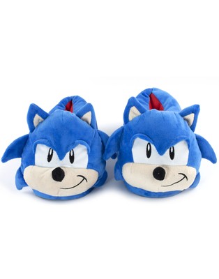 Slippers 3D Face Adults Character Blue 