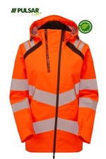 Pulsar® Life Sustainable Recycled Fabric Orange Women's Waterproof Shell Jacket