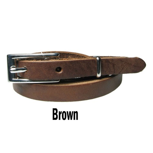 New Skinny Full Grain Real Leather Hide Belts 28" to 44" Jean Trouser Made In UK - 第 12/12 張圖片