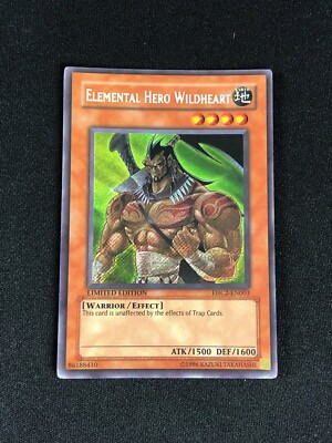 YUGIOH ELEMENTAL HERO WILDHEART EHC2-EN003 SECRET HP/CREASES