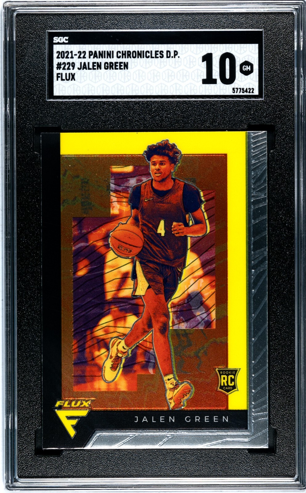 2021-22 Panini Chronicles DP Flux #229 Jalen Green SGC 10 GEM RC