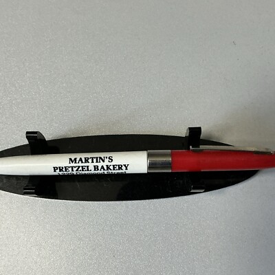 VTG Ballpoint Pen Martins Pretzel Bakery Akron Pennsylvania Clarence Martin B182