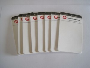 Frontier Airlines Sticky Note Pads Retro Lot 8