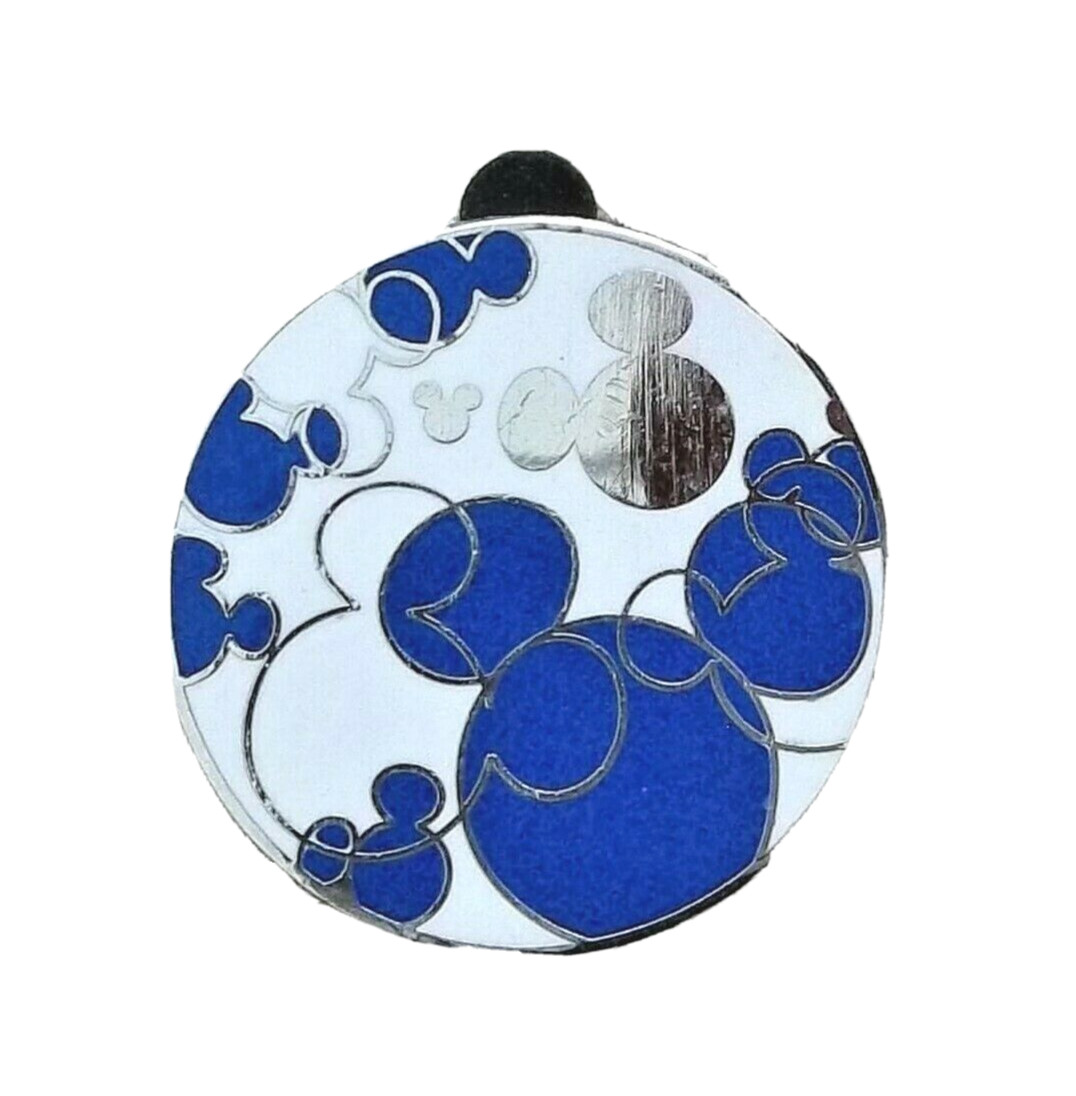 Disney Mickey Mouse Heads Lapel Pin Blue & Silver Limited Edition