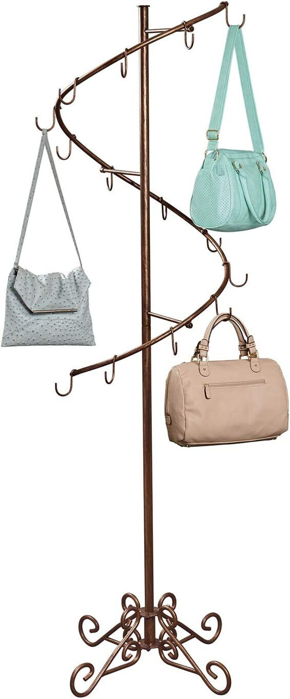 2PCS Bag Store Metal Adjustable Purse Stand Holder Handbag Display Rack  Hanger | eBay