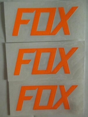 Fox Racing MX Sticker Decal 3 pack  FOX TDC - 2.75'' [FLO Orange] OS 14908-824