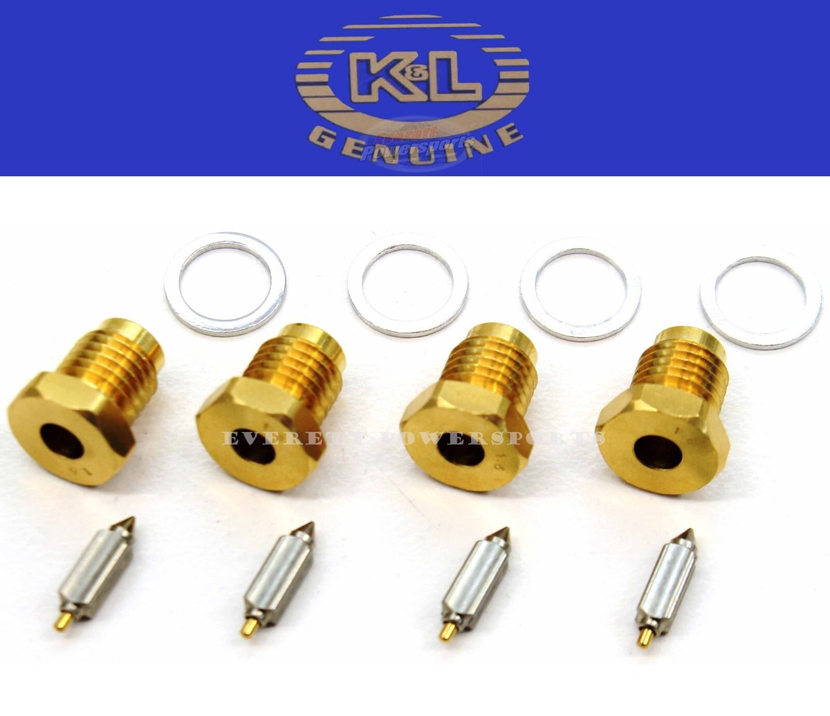 x4 Carburetor Float Valve Carb Needle Seat KZ 550 KZ550 LTD GPZ