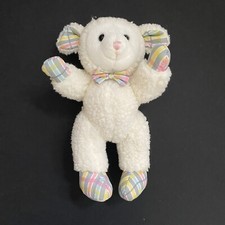 Russ Lancelot Sherpa Lamb Jointed Movable Stuffed Animal Vintage Easter Toy