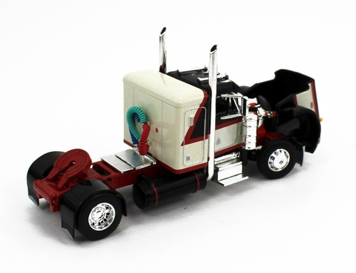 DCP 1:64 *BLACK CREAM Single Axle Peterbilt 359 36" Flattop 40' Vintage Trailer - Picture 6 of 7
