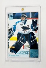 MINT #/75 PLATINUM BLUE 1999-00 Pacific Omega Sharks Hockey #210 Steve Shields