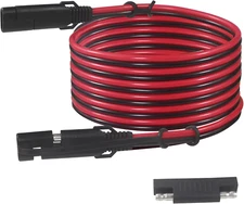 SAE to SAE Extension Cable 16AWG - 12FT SAE Cable Battery Charger Extension Cord