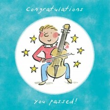 Congratulations You Passed Card - Music Themed Card - Examination Passed Card