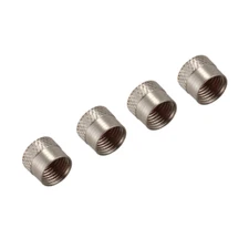 GENUINE BMW Stainless Steel Valve Stem Cap (SET) (FOUR) NEW 36121120779