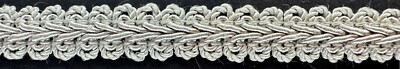 1/2'' Grey Gray French Chinese Gimp Braid Fabric Trim 5 Yards