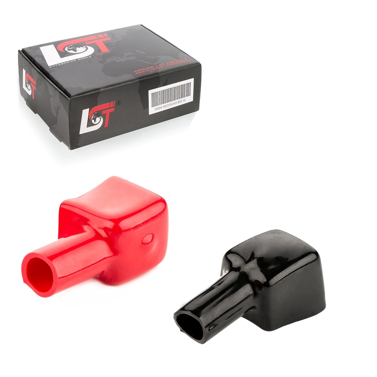 Cover Set Battery Pole Protection Cap Red Black Negative Positive for PEUGEOT