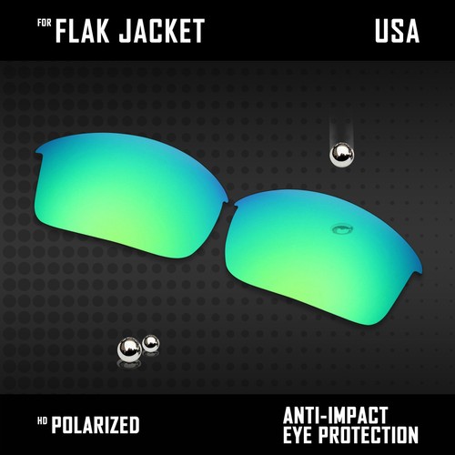 Anti Scratch Polarized Replacement Lenses for-Oakley Flak Jacket 63mm Options - Picture 11 of 32