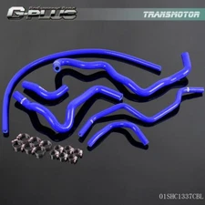 Silicone Radiator Hose+Clamps Kit Fit For 2001-2005 Honda Civic D17 1.7L Blue
