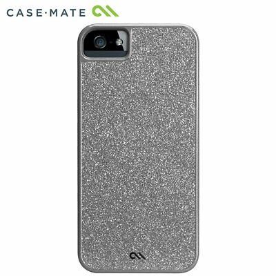 iPhone 5S Case Silver Glitter Case Mate Glam Slim Sleek Stylish Glossy  Finish | eBay