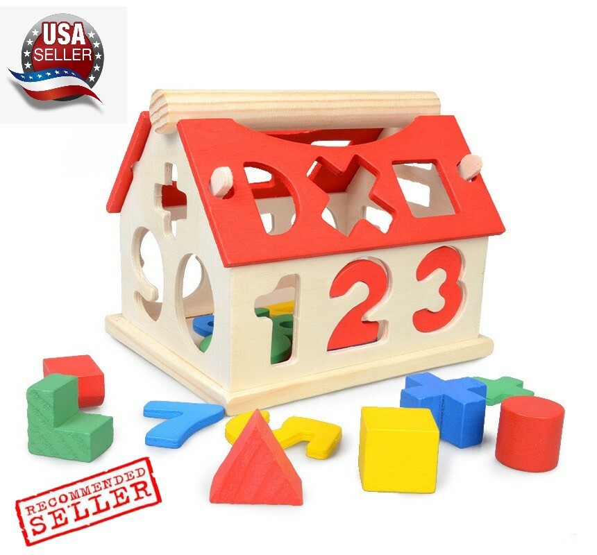 wooden number toys