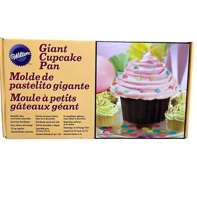 Wilton Giant Cupcake Pan pieces New2