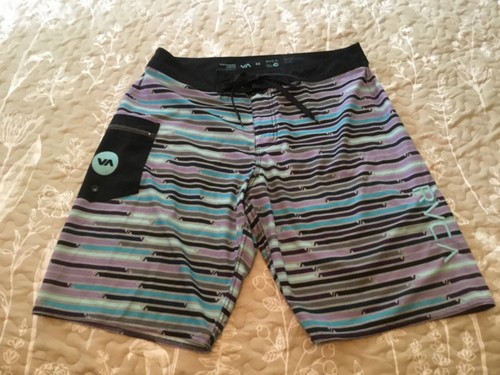 Pantaloncini Da Surf RVCA Stretch 18 Uomo – 4 Vie Stretch In Poliestere Riciclato, Taglia 38