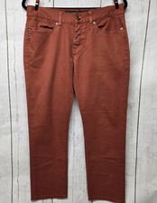 KR3W Krew  Slim Men's Jeans 31 " Waist , 26.5'  inseam  Brunt Orange