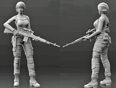 1/16 Caucasian female sniper soldier resin soldier white New model A-139 G4F5