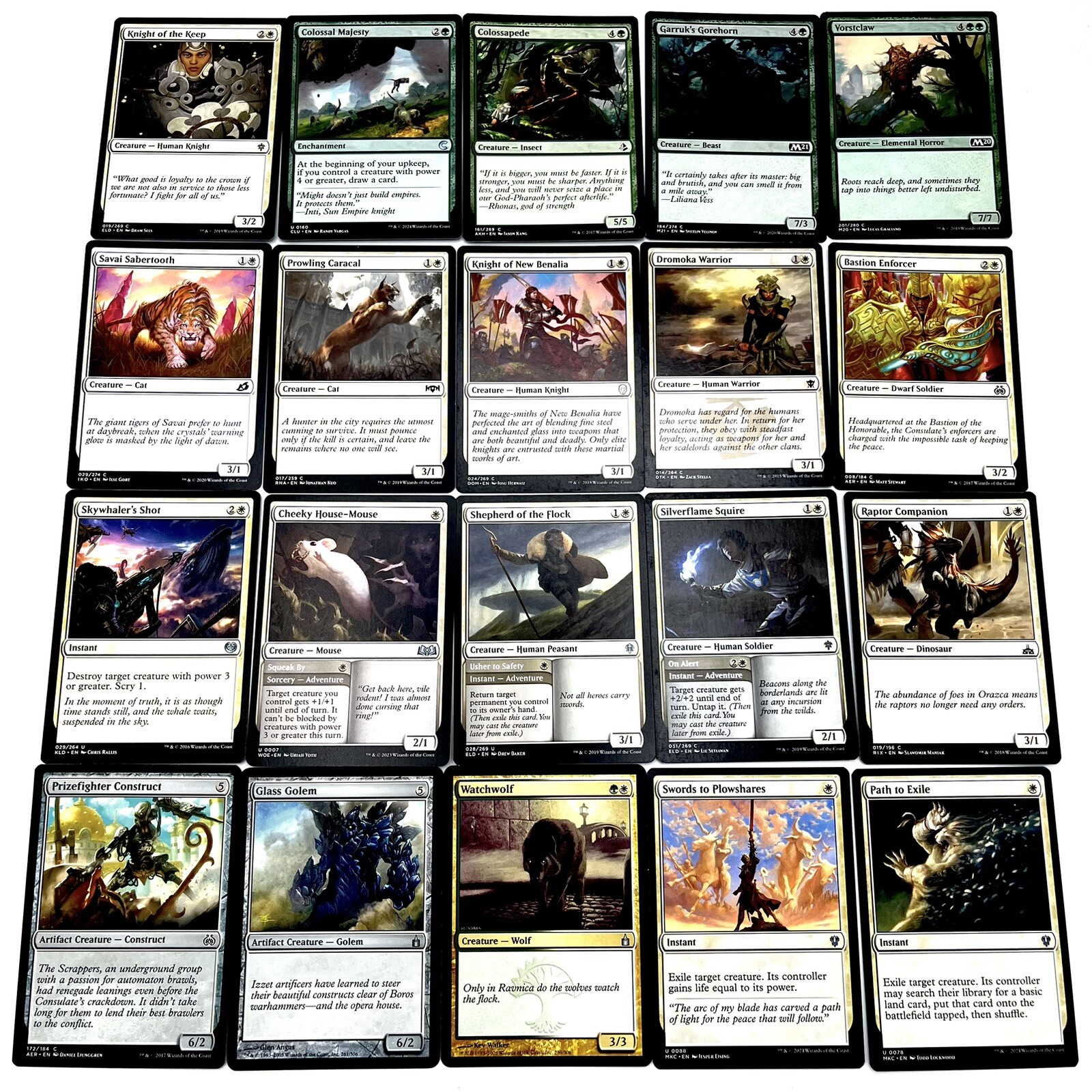 MTG Custom Budget Commander Deck Jasmine, Boreal of the Seven Vanilla Tribal eBay