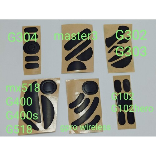 Professional Mouse Feet Sticker for 3/G302 G303/MX518 G 400/G304 - Afbeelding 6 van 9