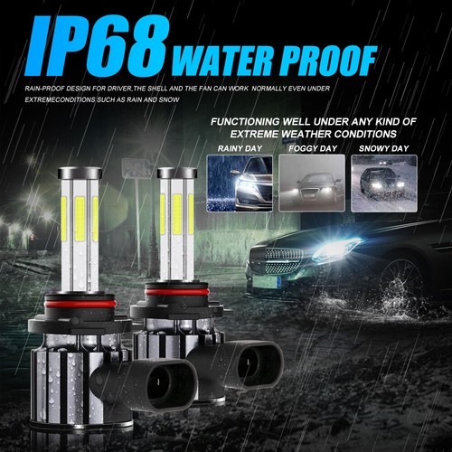6Sides 9005 LED Headlight Bulb Conversion Kit High Beam White Super Bright 6500K - Picture 9 of 12