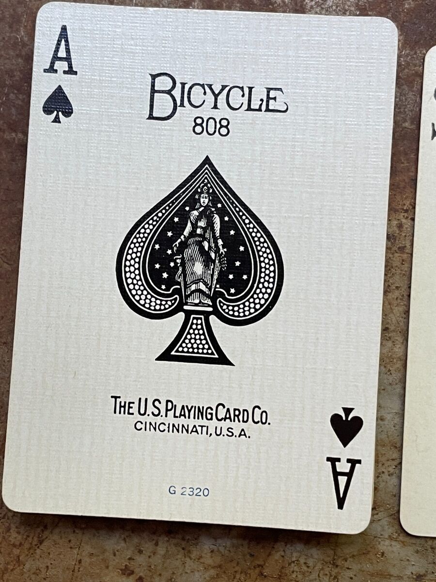 Vintage c1945 Bicycle New Fan Back Playing Cards 52/52 + Vintage c1945 Bicycle New Fan Back Playing Cards 52/52 +