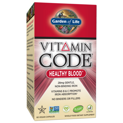 Garden of Life Vitamin Code Healthy Blood- 60 Capsules
