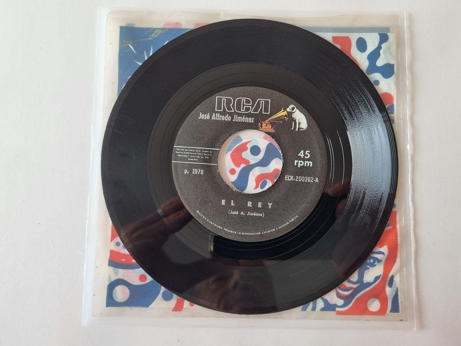 7"" Single Jose Alfredo Jimenez - El rey Vinyl Ecuador