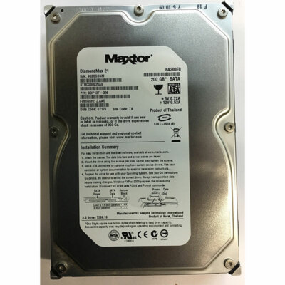 STM3200820AS - Maxtor 200GB 7200 RPM SATA 3.5'' HDD