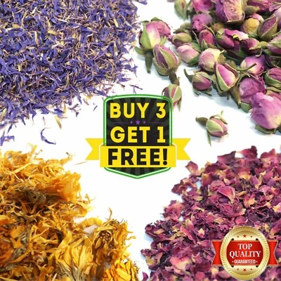 DGSTOREUK Fiori e petali essiccati per saponi artigianato fai da te candela tè potpourri bombe da bagno