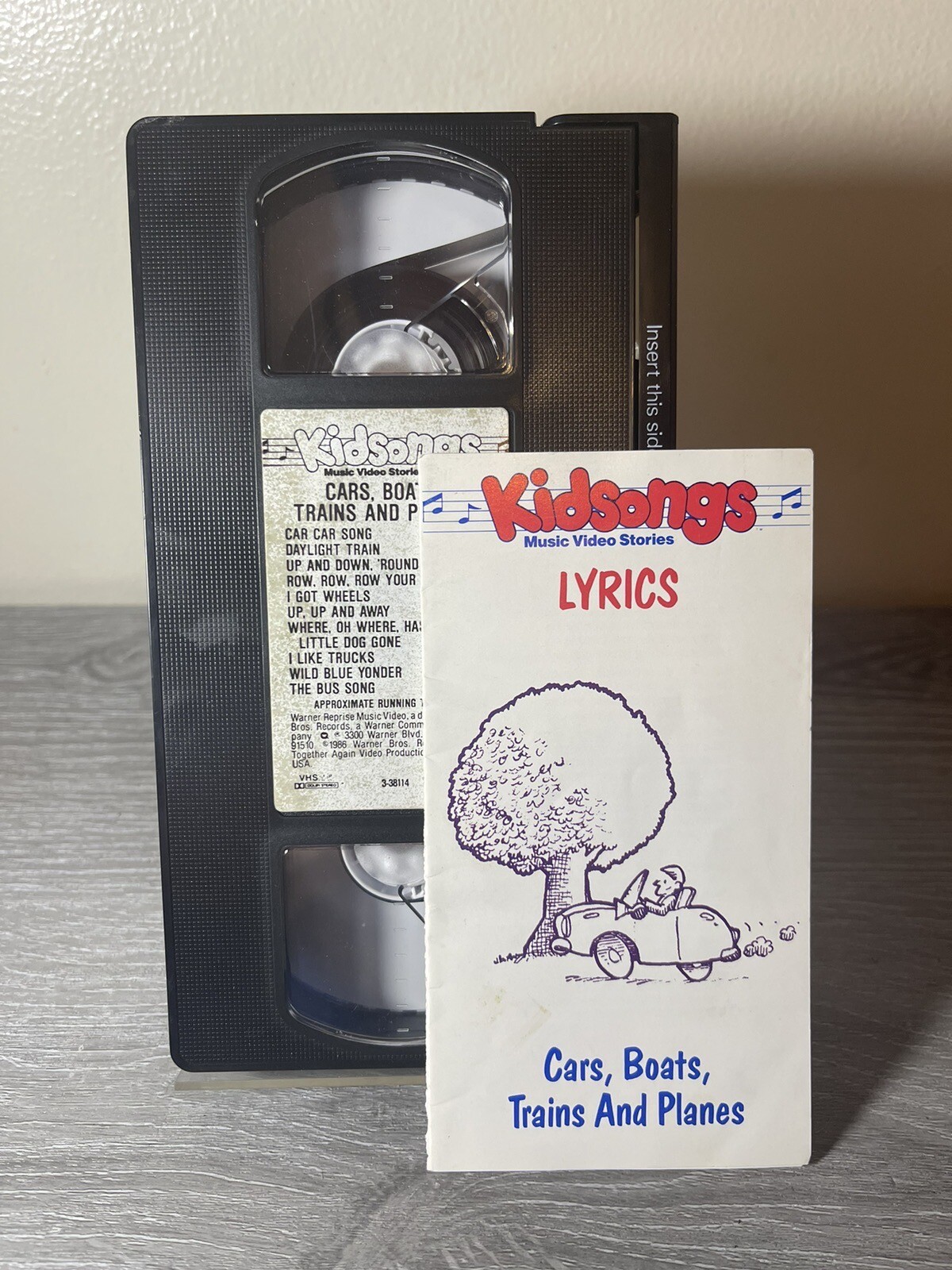 VHS Kidsongs Cars, Boats, Trains and Planes (VHS, 1986) 75993811438