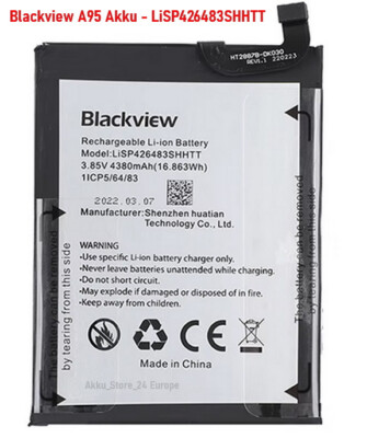 Blackview A95 Akku -  4380mAh - LiSP426483SHHTT -  Original - DHL Versand