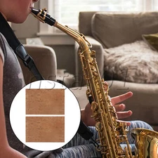 Saxophone Neck Cork Pad for Woodwinds Instrument Parts 2.44 x 1.61 Inch Set of 2