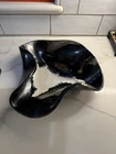 RUSSELL WRIGHT Manta Bowl Thick Runny GLAZED BAUER Atlanta 1946 Black+White