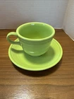 Fiesta Fiestaware Homer Laughlin Cup & Saucer Chartreuse