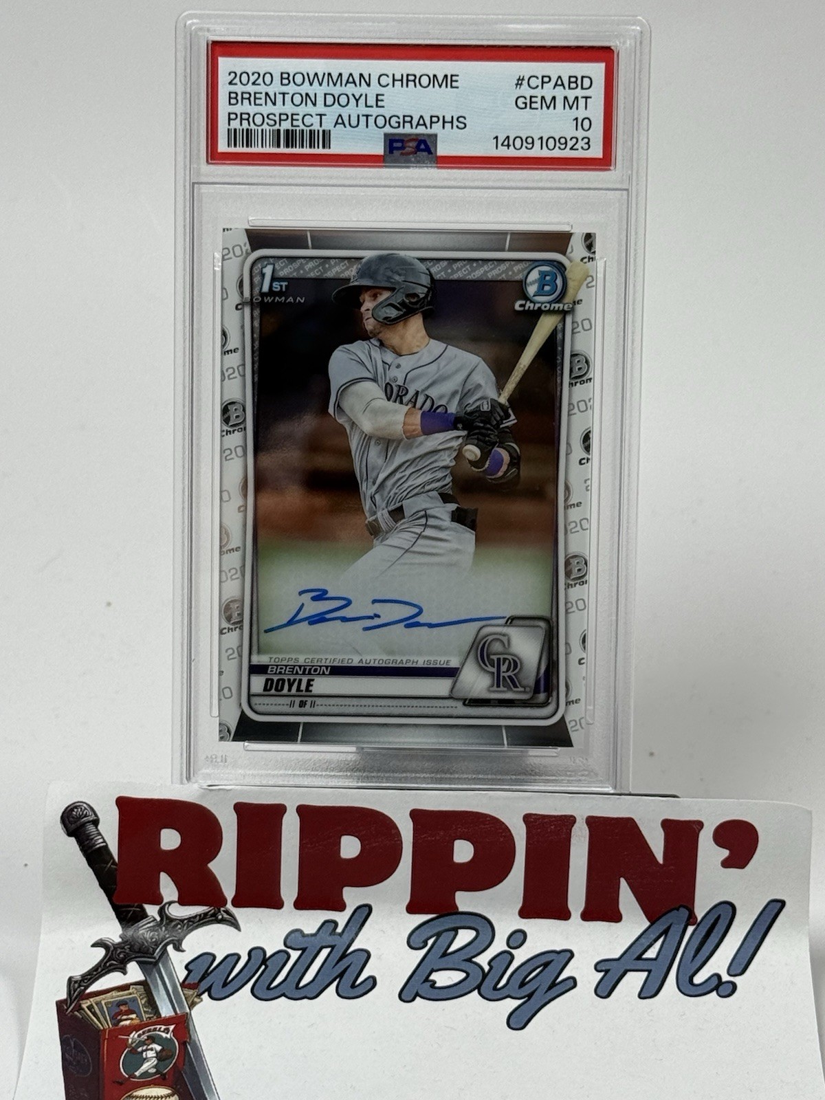 2020 Bowman Chrome BRENTON DOYLE 1st Auto #CPABD Prospect PSA 10