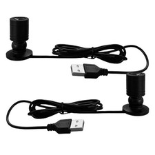 2 Pcs Led Small Spotlights For Jewelry Display Cabinet Usb Powered
