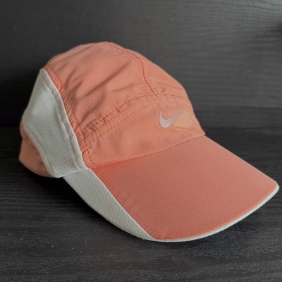Vintage Nike Tailwind 7 Panel Running Hat Strapback Cap Salmon Pink Unisex Y2K