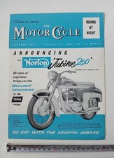 Norton Jubilee 250 motorcycle 1958 Scrapbook Advert magazine poster motorbike