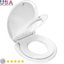 2 in 1 Kids Toilet Seat Soft PP Easy Install Magnetic Suction Hygienic Clean New